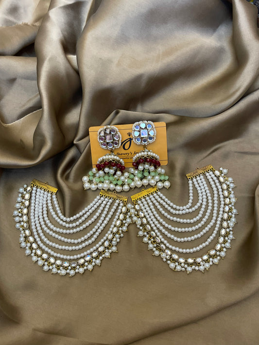 Thappa Kundan Jhumka big sahara