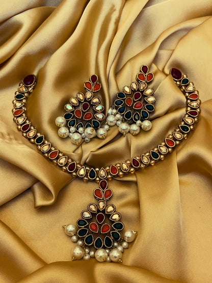 Traditional Kundan Necklace Set