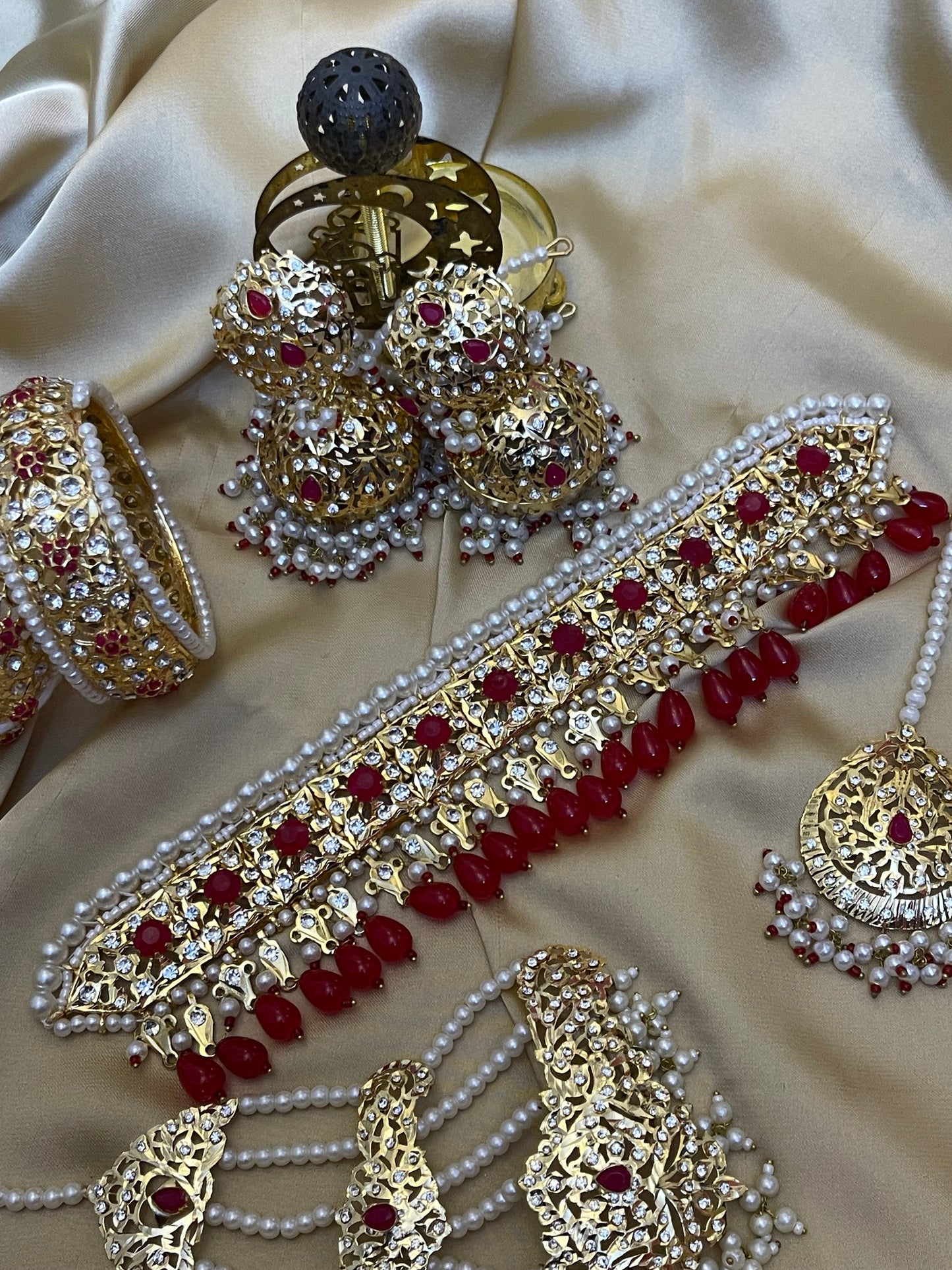 Hyderabadi Ruby Bridal set