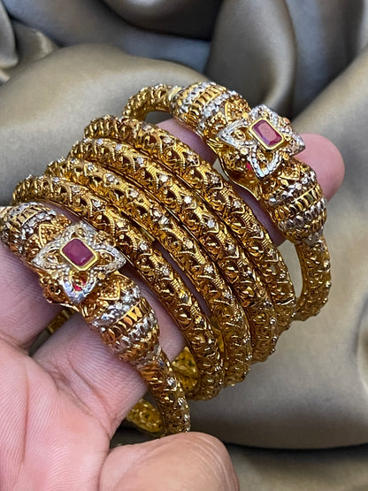 6Pc Gold Plated,Stylish Bangle set