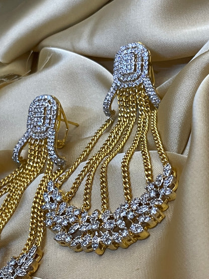 Zircon Classic Wear Stylish Earrings