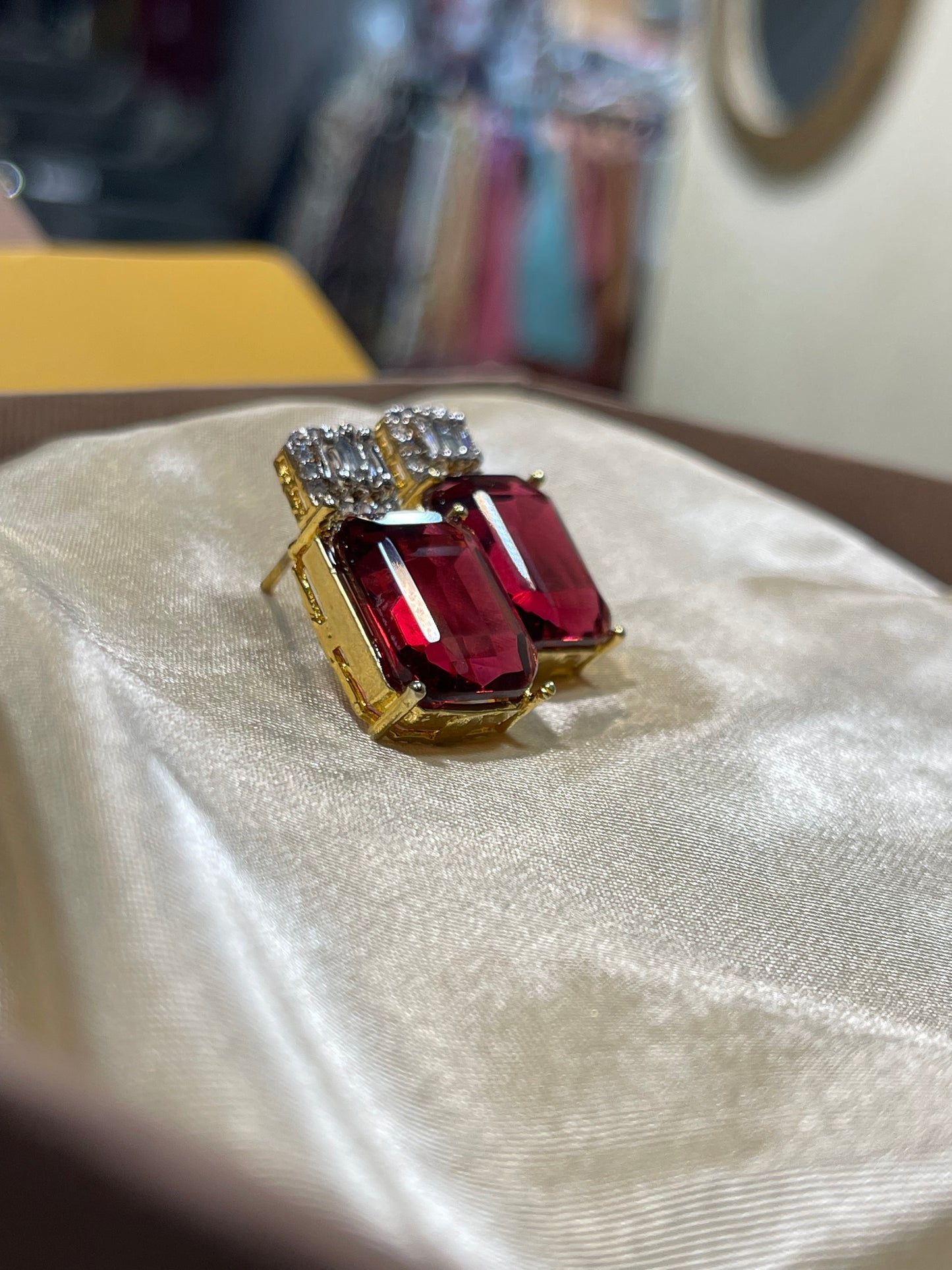 Tops Zircon 22KT Gold Plated