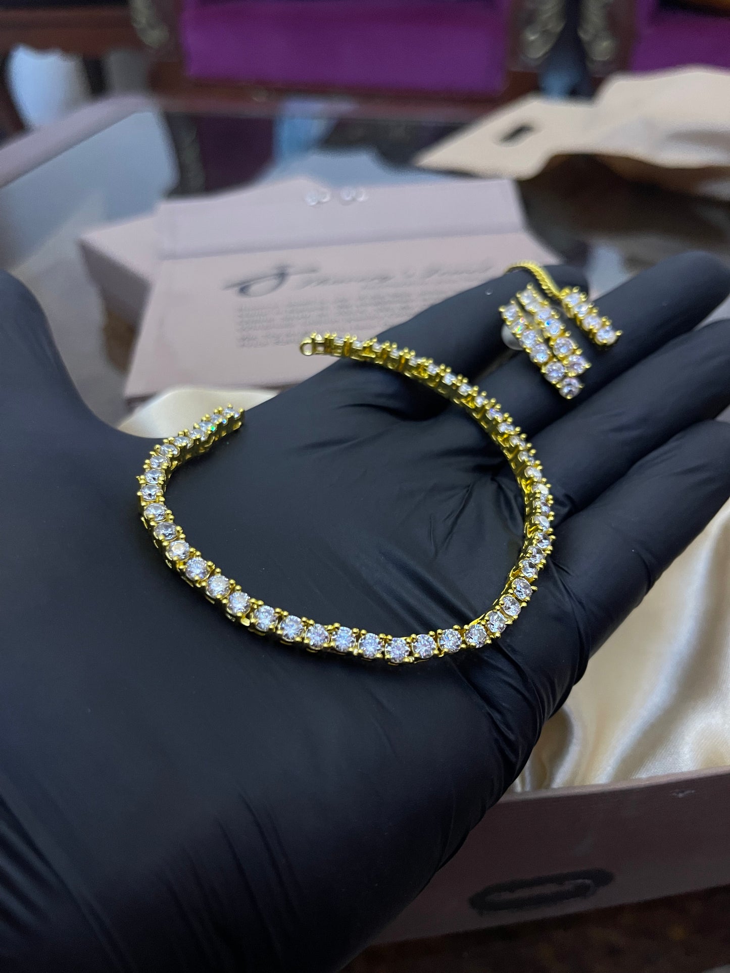 Zircon Ad Necklace set