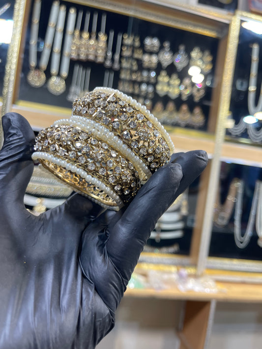 Hyderabadi Gold Plated Antique Look Bangles