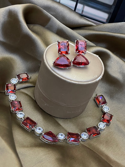 Zircon Ad Pure Necklace Set
