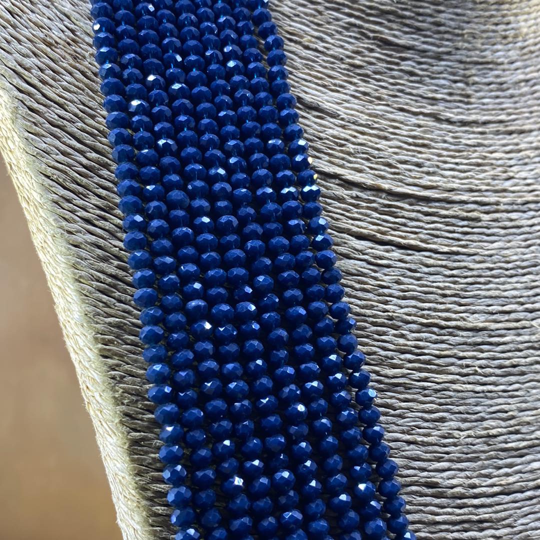 9 layers Long Stones Work Maala Necklace