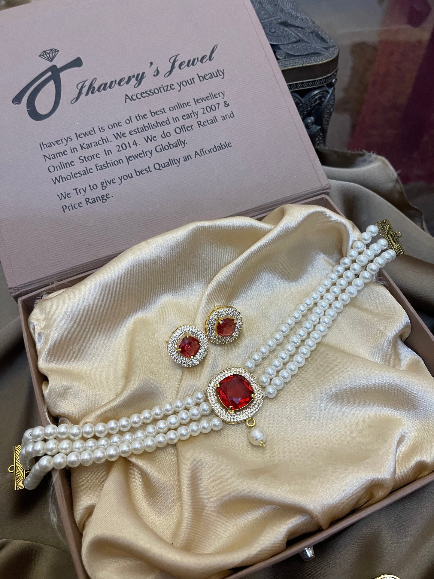 Zircon Choker Set