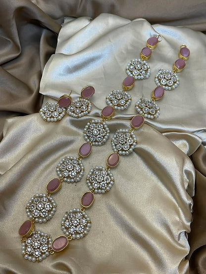 Egyption Wear Stylish Long Maala Neckalce Set