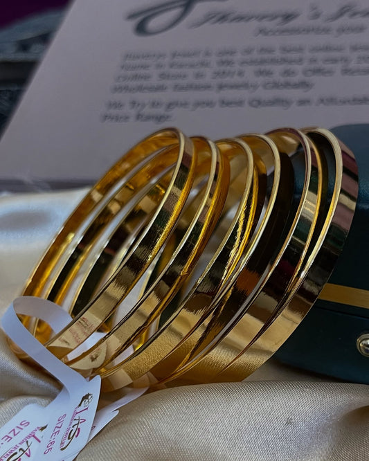 6 pc Stylish wear Gold Look  BANGLES set