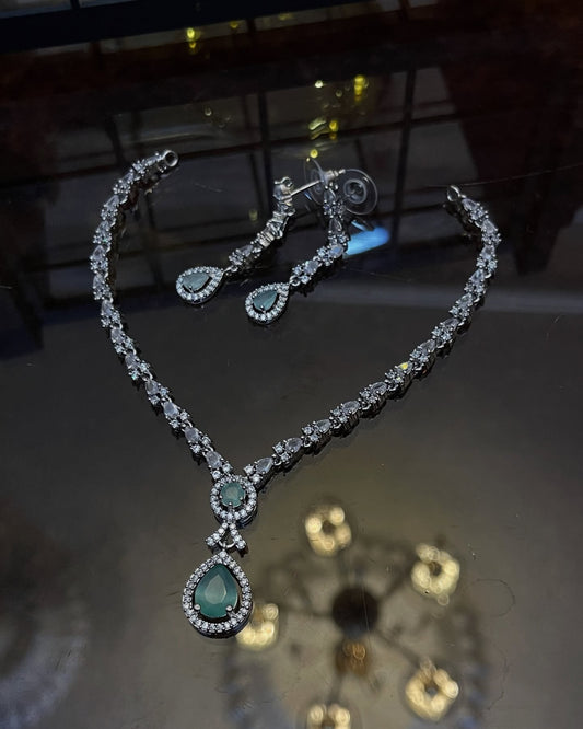 Zircon ad Necklace SET