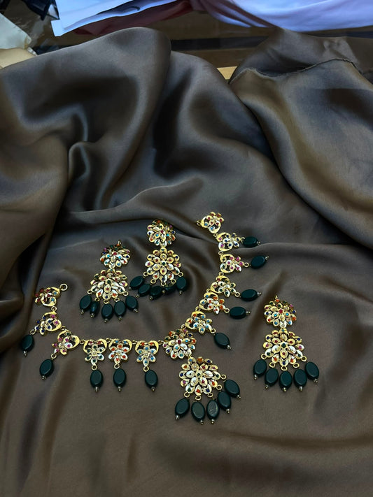 Traditional Multi Color  Necklace Set