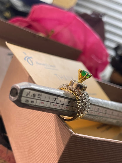 Zircon Jarao Ring 24 KT Pure