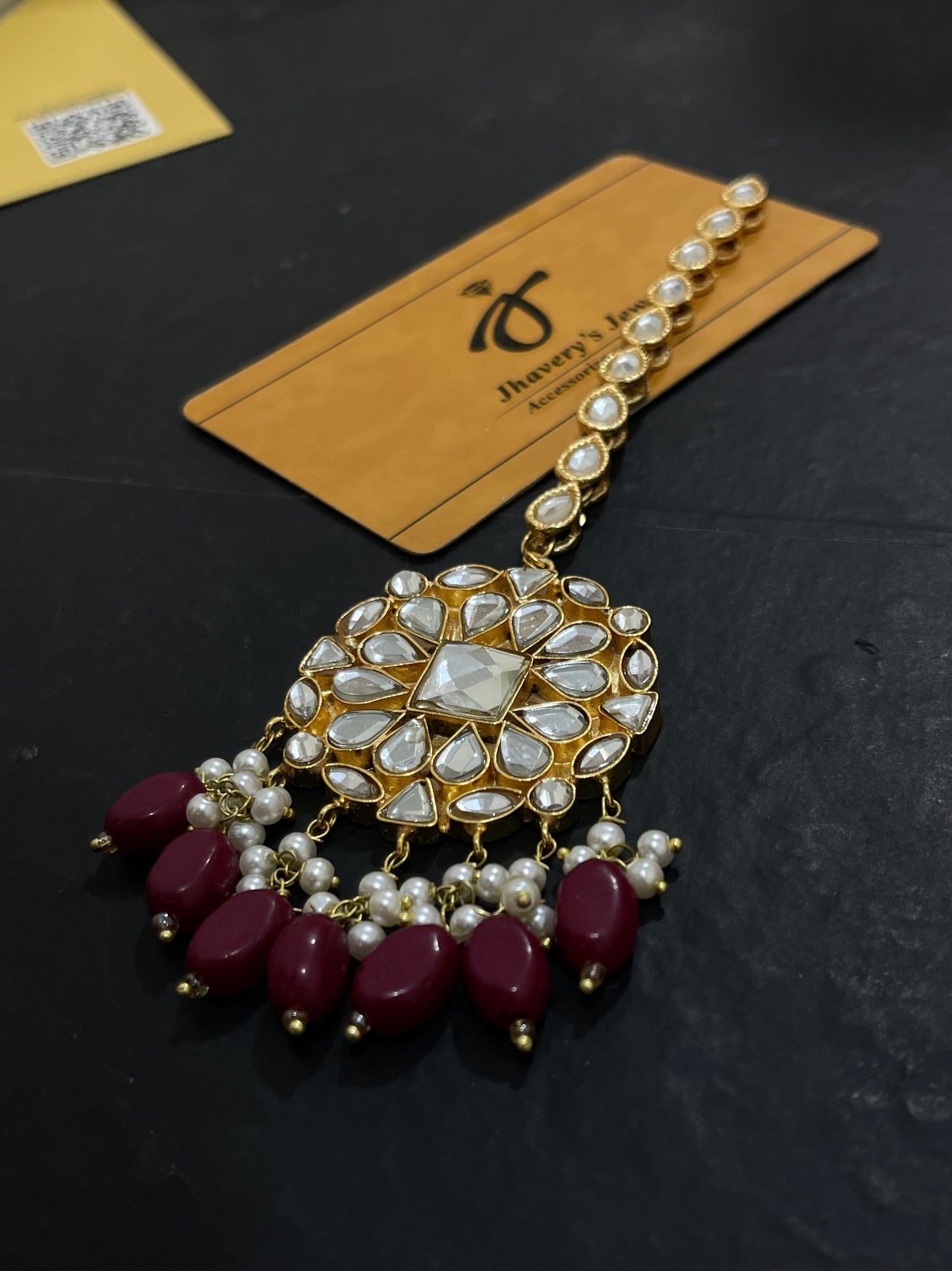 Thappa Kundan Stylish Wear Designer Tikka