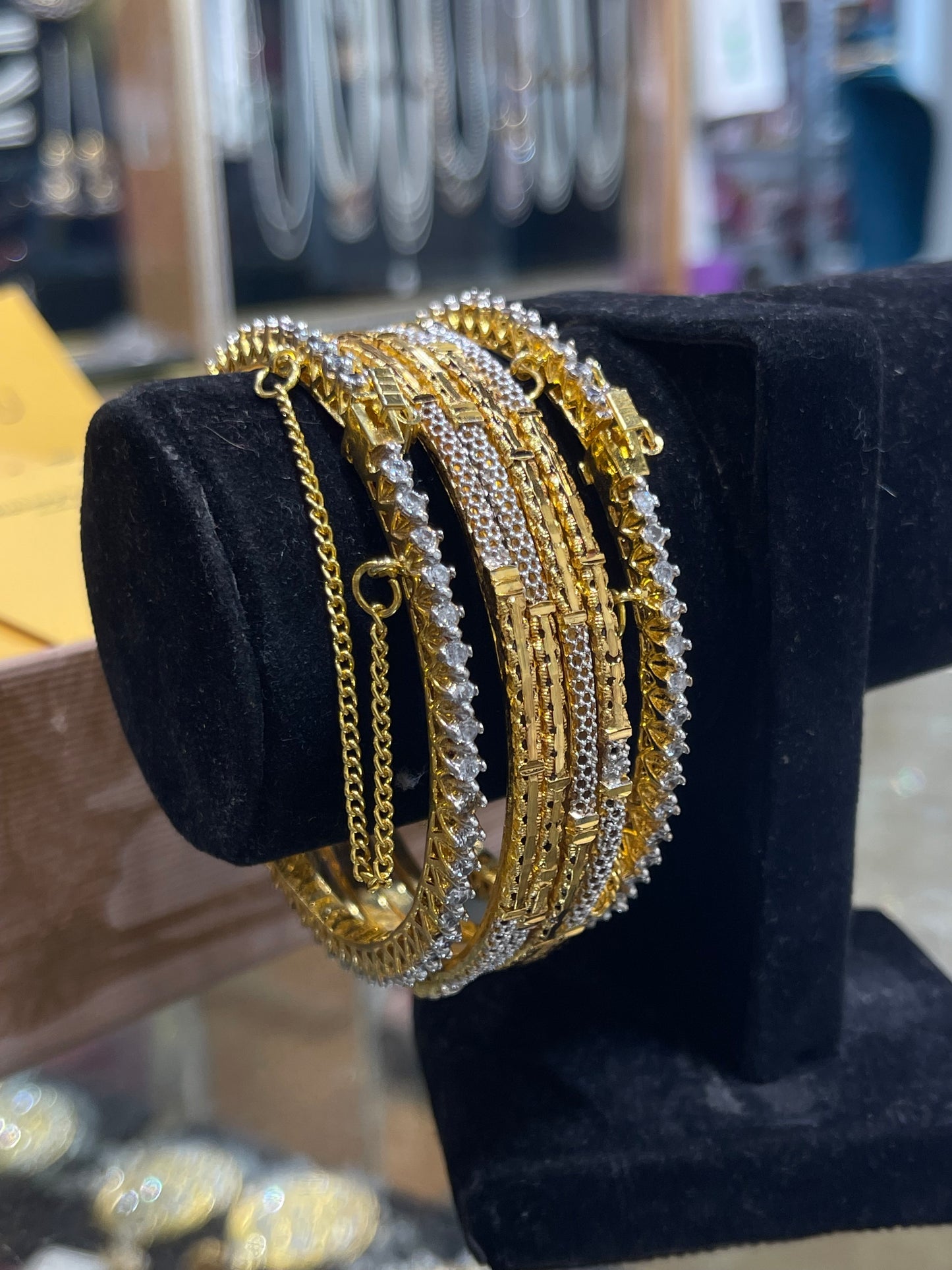 24KT Gold Plated 6 Pcs Bangles Set