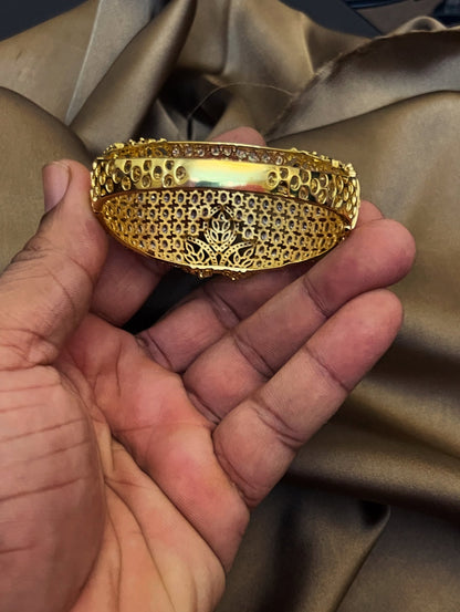 Zircon Ad BRACELETE Gold polish