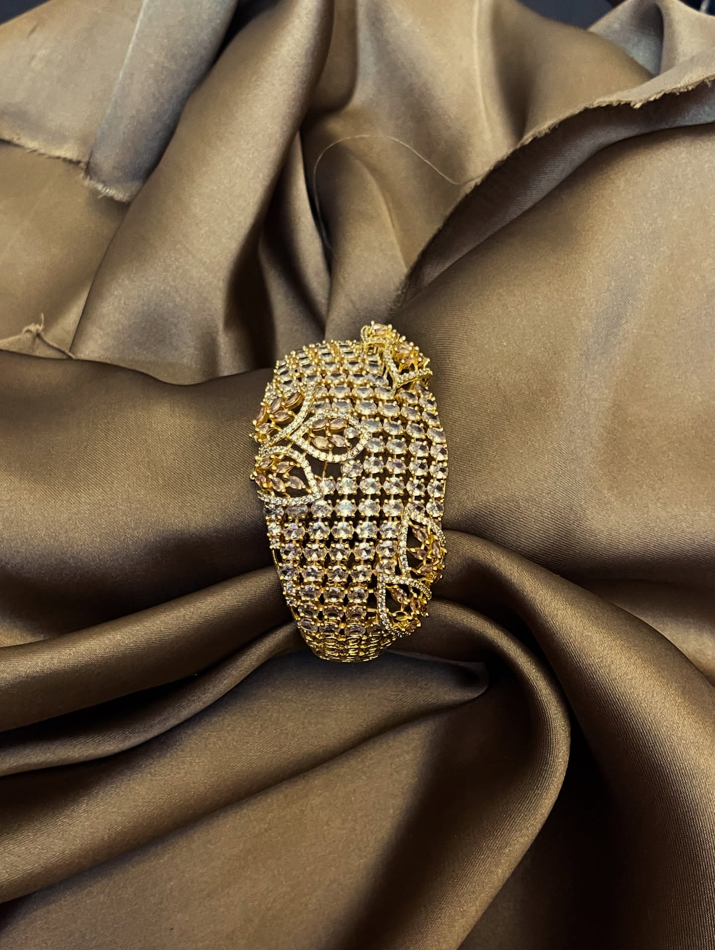 Zircon Ad BRACELETE Gold polish