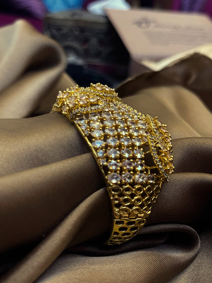 Zircon Ad BRACELETE Gold polish