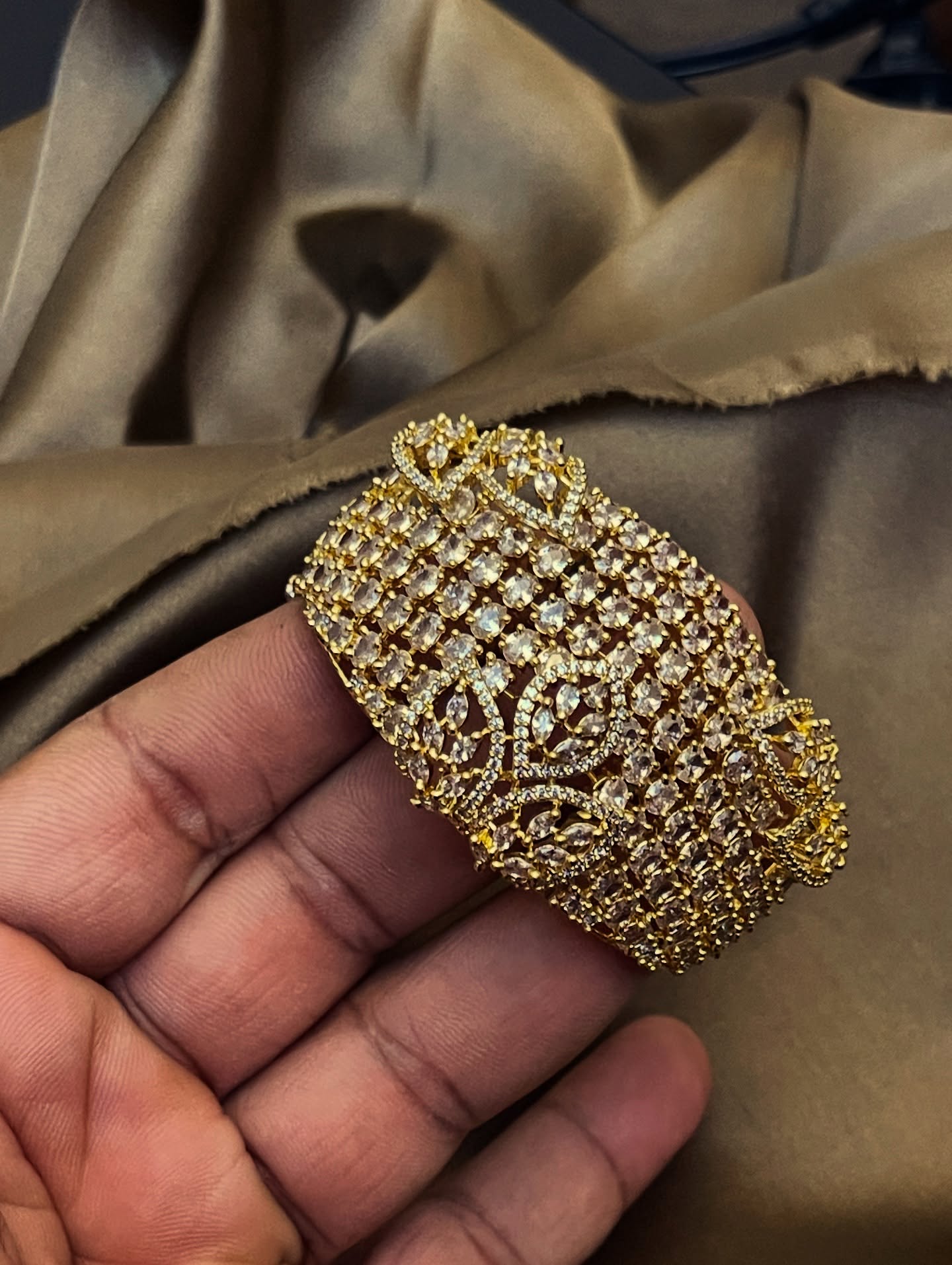 Zircon Ad BRACELETE Gold polish