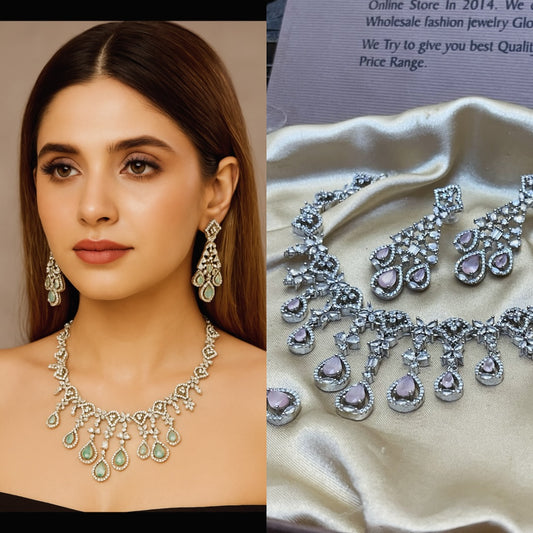 zircon Ad NECKLACE SET