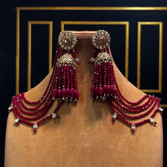 Big Stylish wear jhumka & sahara