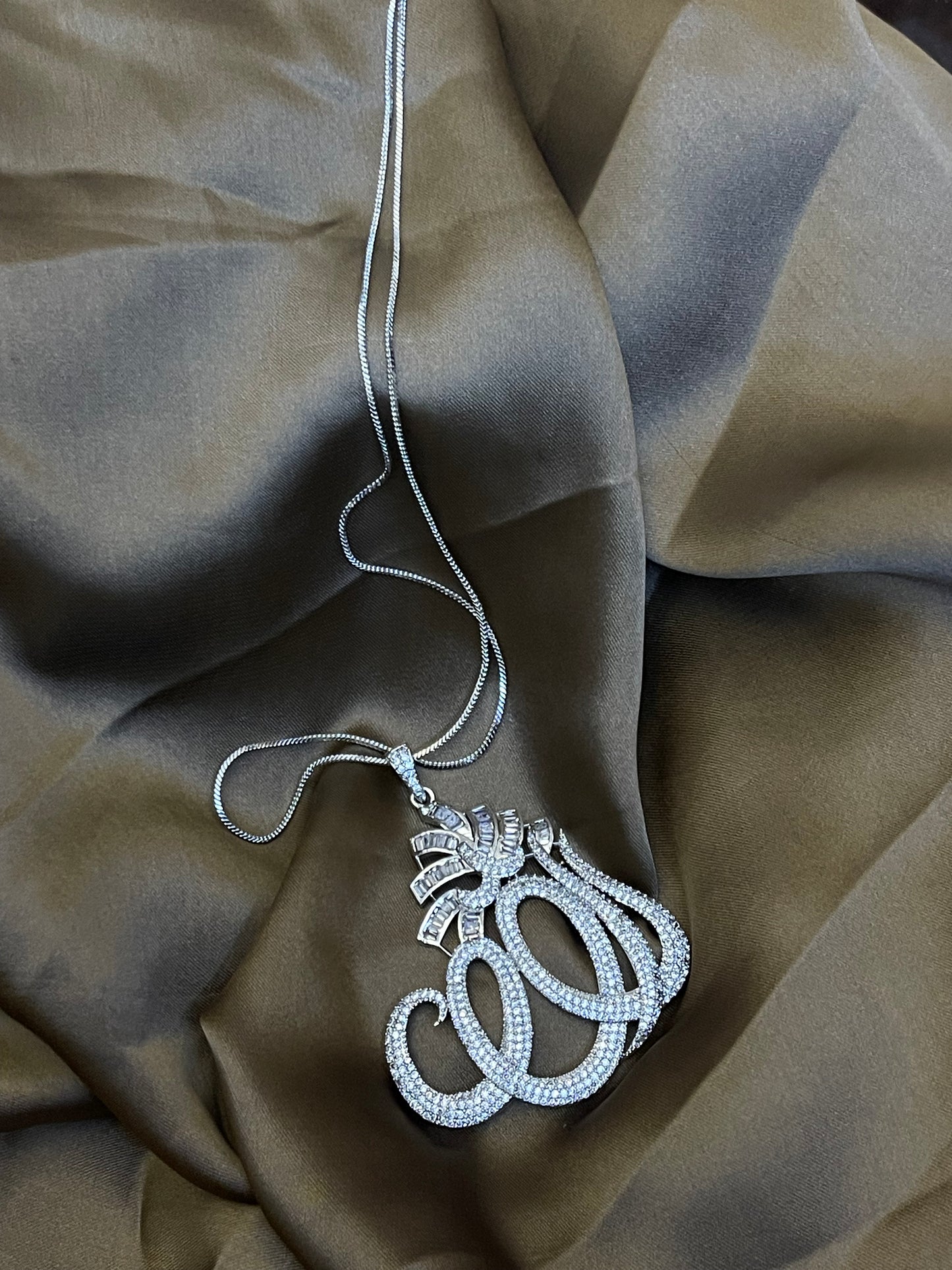 Allah Name Locket BIG Size Silver Polish