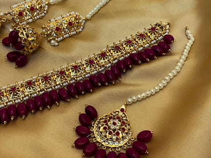 Hyderabadi Designer wear choker Set