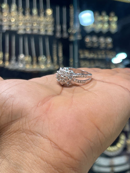 Zircon Jarao Silver Plated Ring