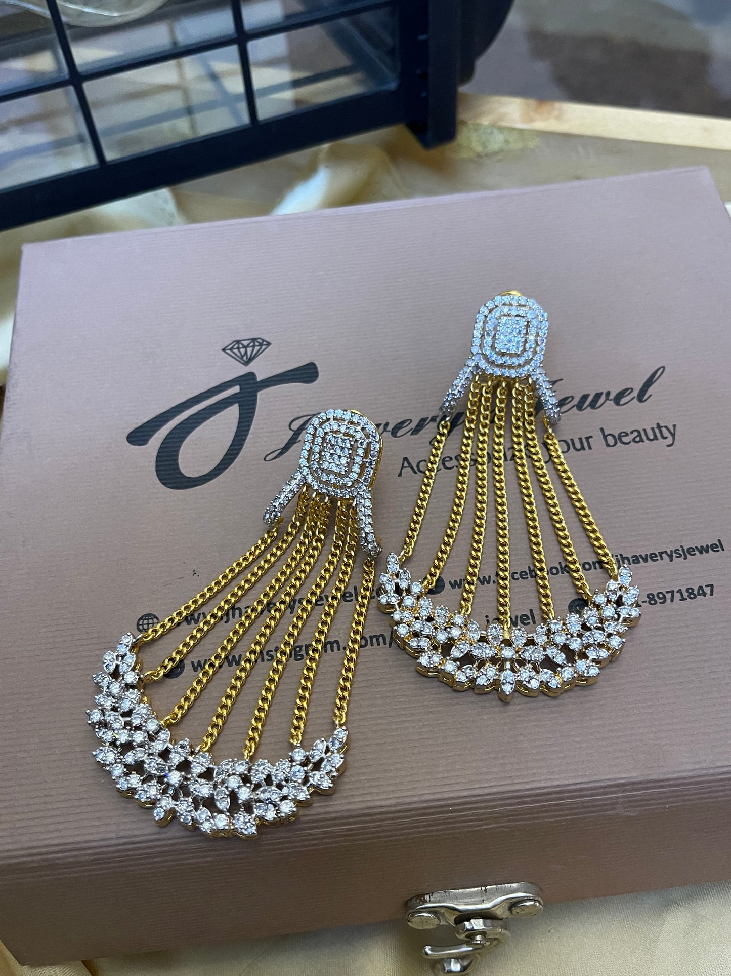 Zircon Classic Wear Stylish Earrings