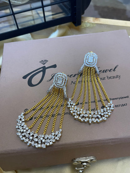 Zircon Classic Wear Stylish Earrings