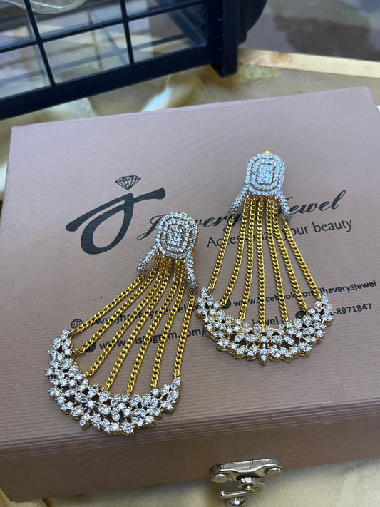 Zircon Classic Wear Stylish Earrings