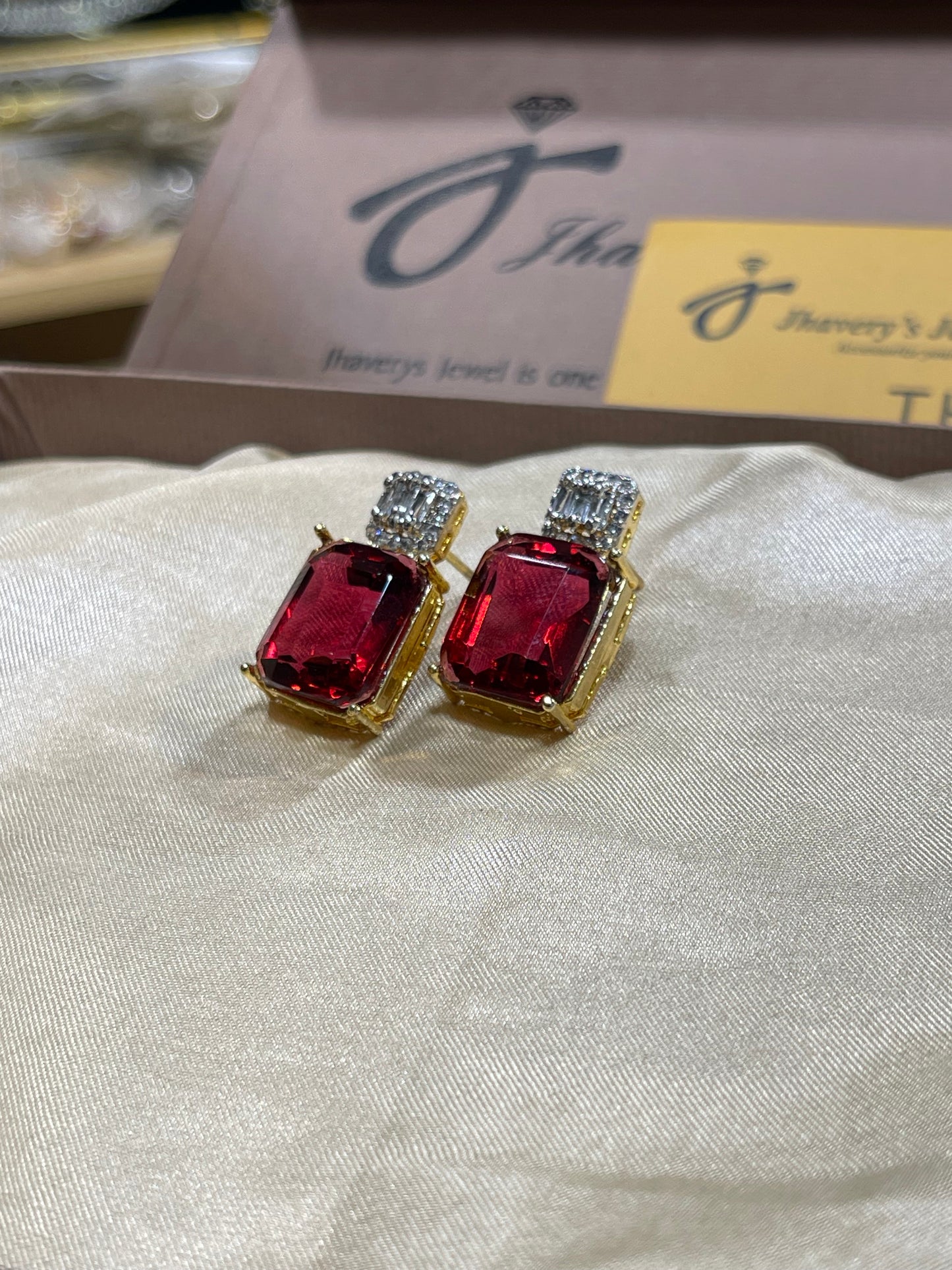 Tops Zircon 22KT Gold Plated