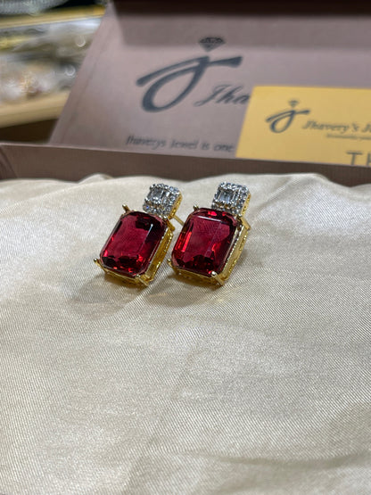Tops Zircon 22KT Gold Plated