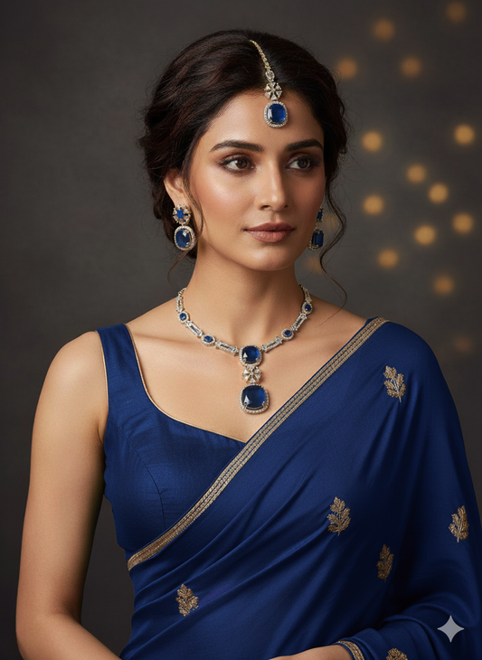 Zircon Ad Necklace Set