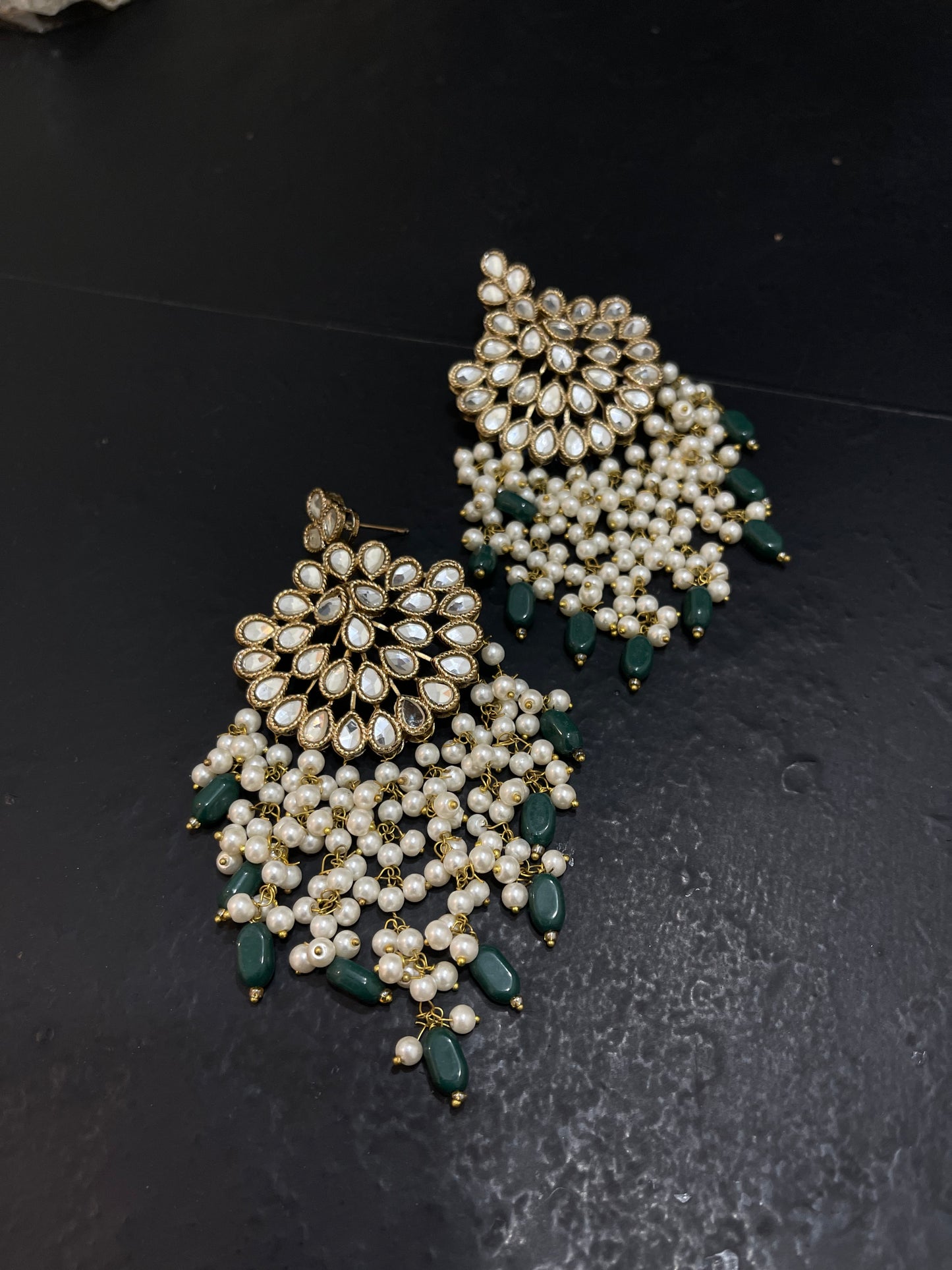 Kundan Sahara Big Earrings