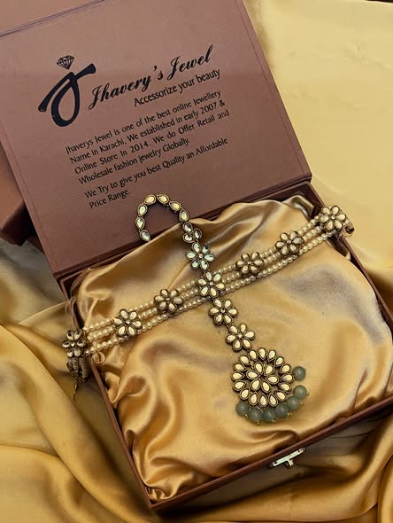 Kundan Stylish wear Long head Peice head patti Sheesh patti