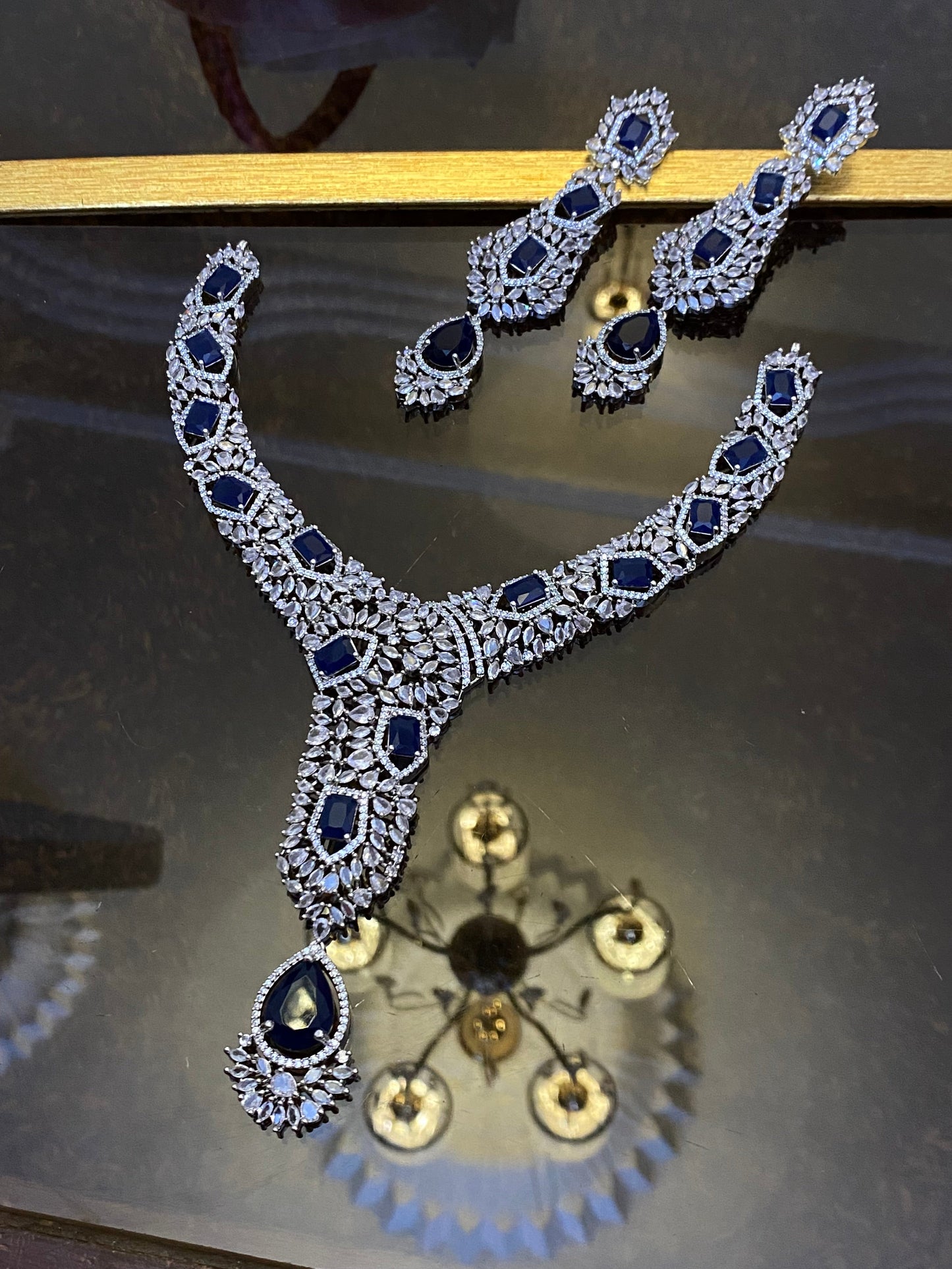 Zircon Ad Necklace Set Big