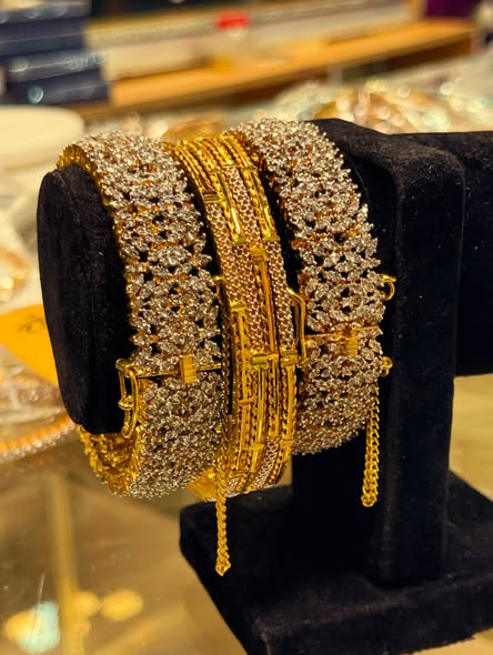 Gold Plated,Haseena Bangles Set 6 pcs