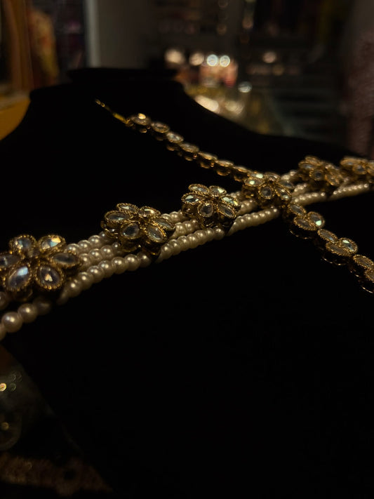 Kundan Stylish wear Long head Piece head Patti Sheesh patti