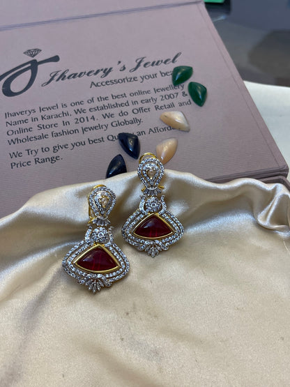 Zircon Jarao  Pure Changeable Stones  Earrings