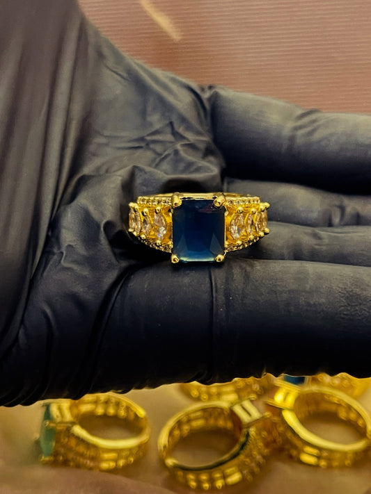 Ad Indian Cubic Zircon Ring Standard size