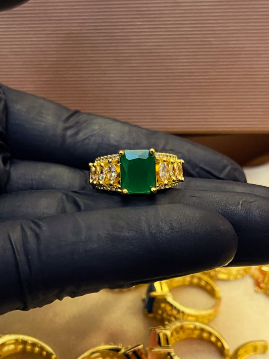 Ad Indian Cubic Zircon Ring Standard size