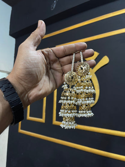 Hyderabadi 3 Layers Jhumka Earring