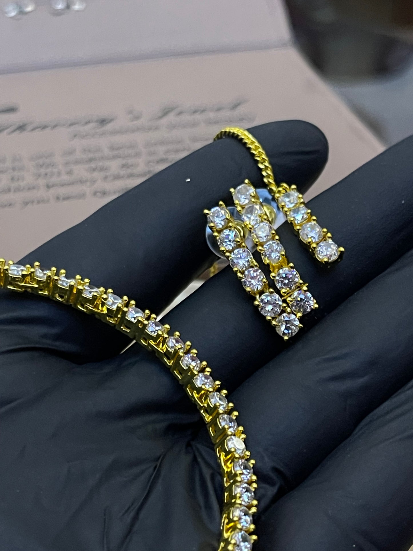 Zircon Ad Necklace set