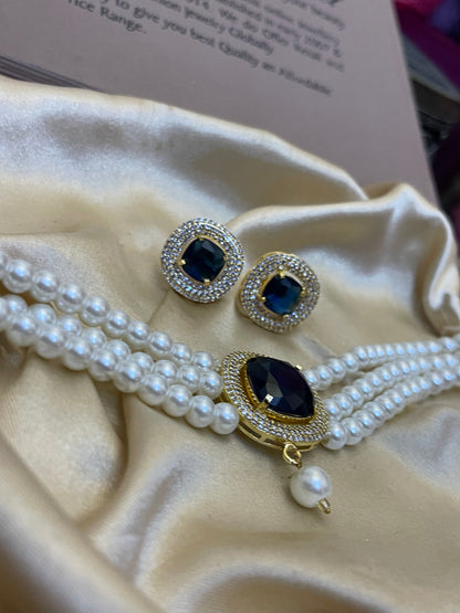 Zircon Choker Set