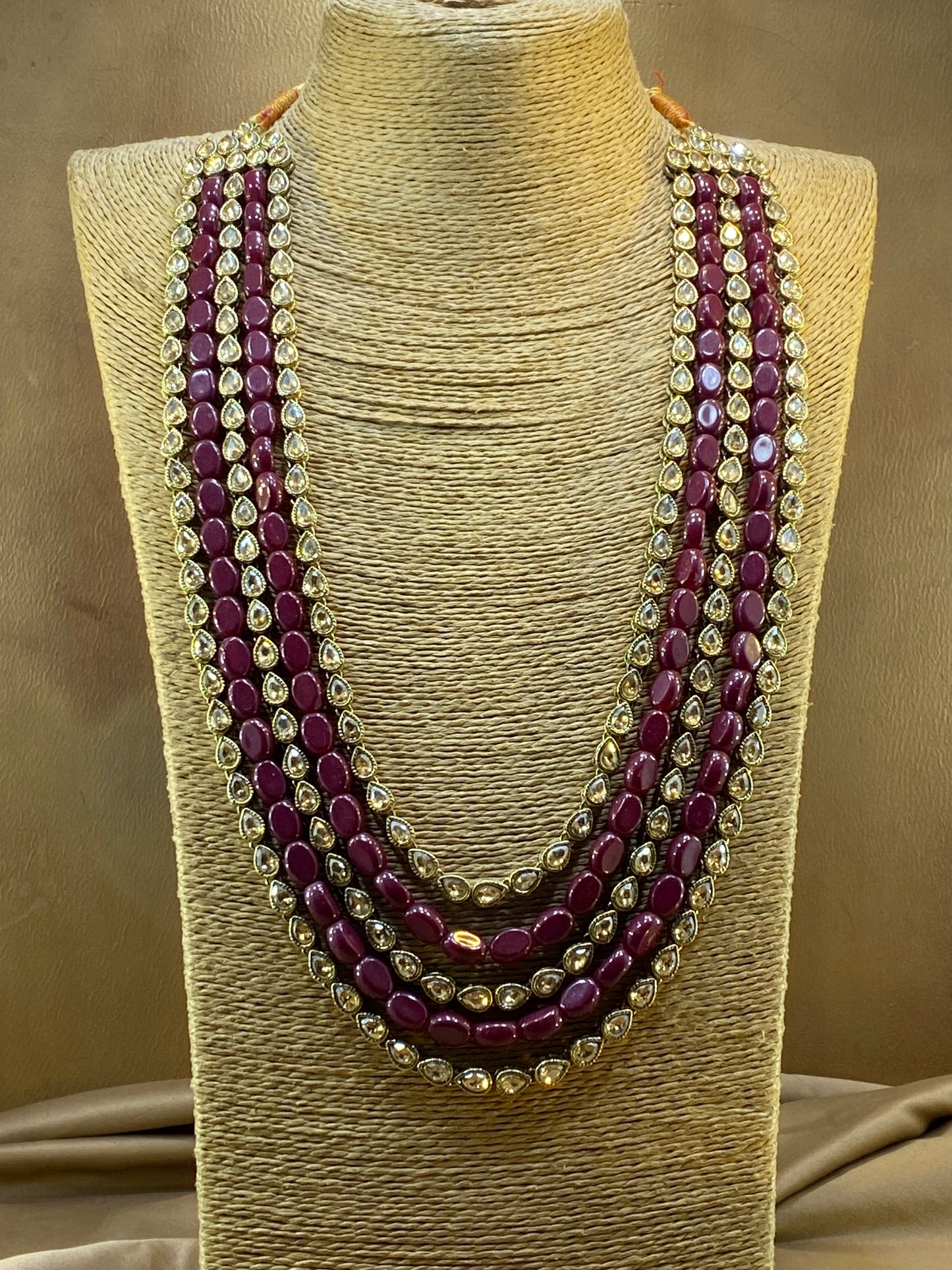 5 Layers Long Kundan Malaa