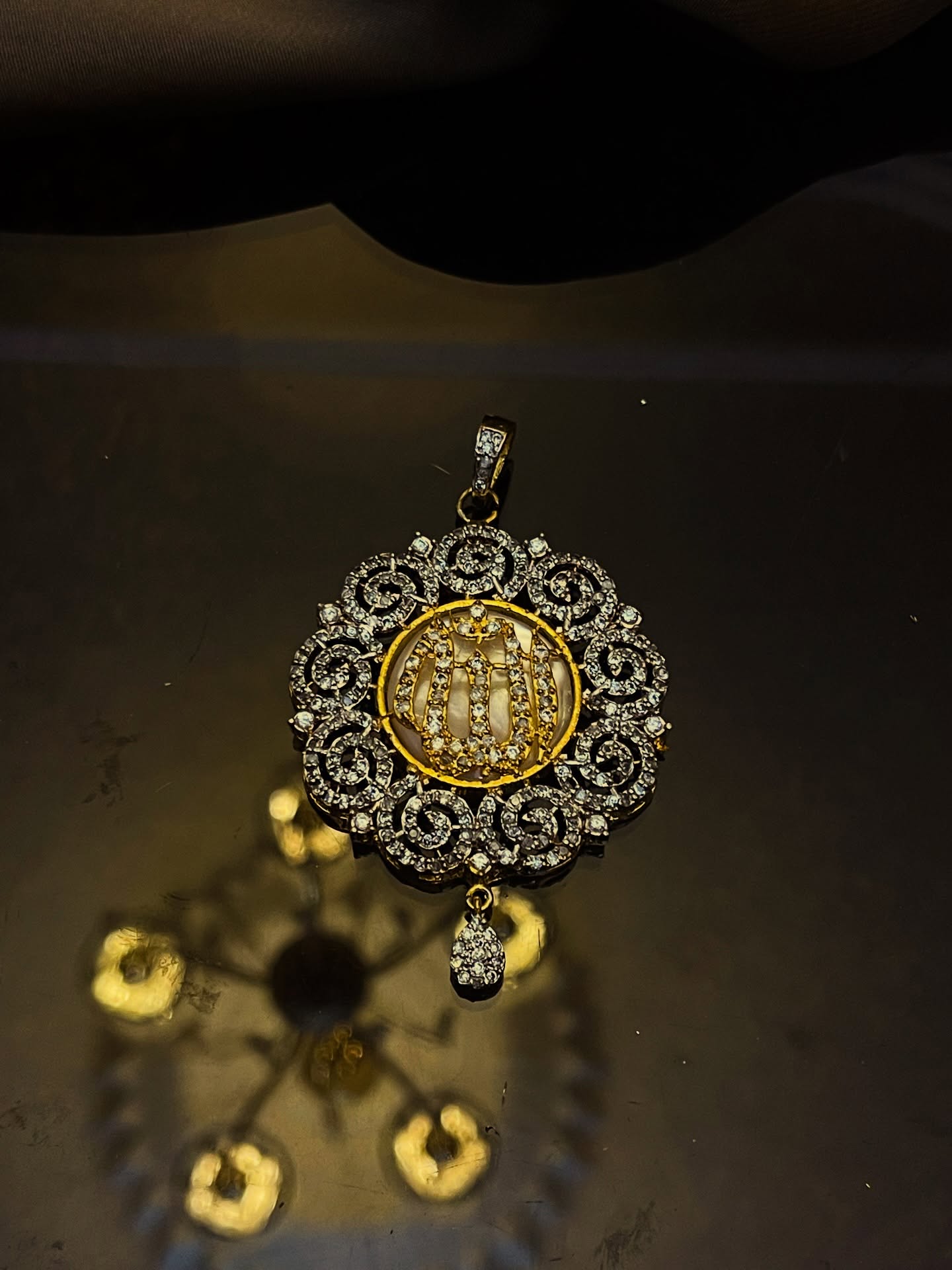22KT Pure Gold Plated Allah Name Locket