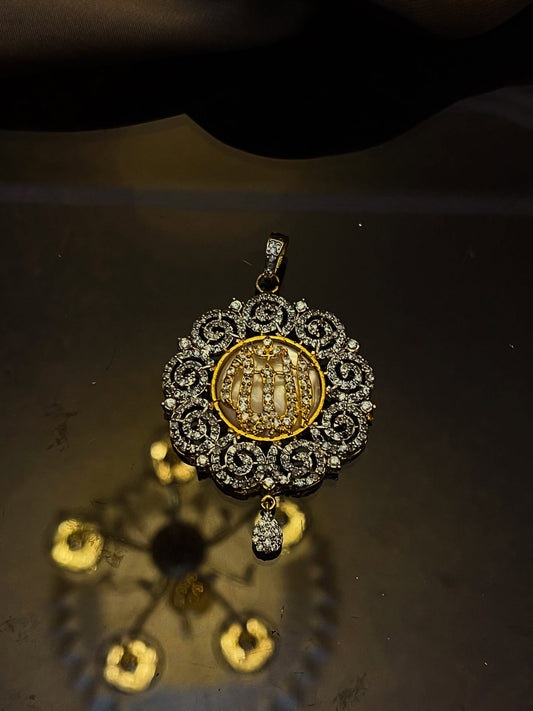 22KT Pure Gold Plated Allah Name Locket