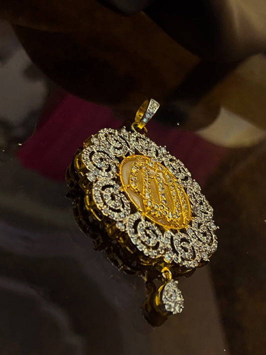 22KT Pure Gold Plated Allah Name Locket