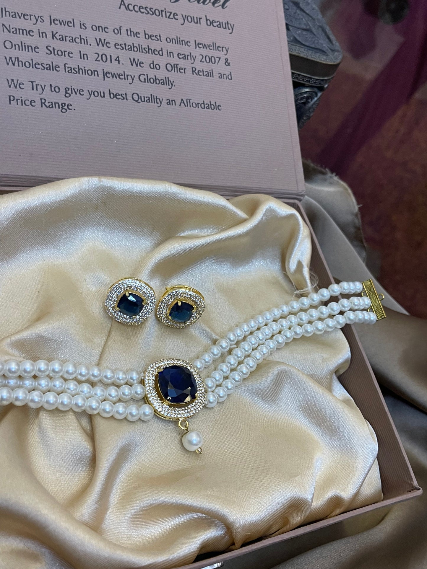 Zircon Choker Set