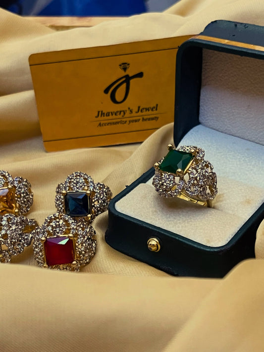 Pure Gold Plated,Stylish Wear 22KT Ring